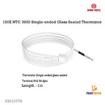 3D Printer Part 100K NTC 3950 Single-ended Glass Sealed Thermistor Temperature Sensor With XH2.54-2P Terminal 1M