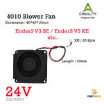 Creality Part 4010 Blower Fan 24v Length 110mm XH1.25 2pin 3D Printer Part
