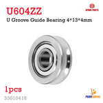 3D Part U604ZZ U Groove Guide Wheel For 3D Printer Extruder Bearing 4x13x4mm Ball Bearings 3D Printer Parts