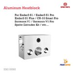 3D Printer Part Aluminum Heatblock For Ender3 S1 , S1 Pro etc.