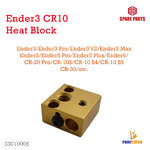 3D Printer Part Ender3 CR10 Heat Block Aluminum Heatblock