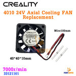Creality Part 4010 24V Axial Cooling Fan Replacement wire100mm 7000r/min 3D Printer Part , อะไหล่ เครื่องพิมพ์ 3D