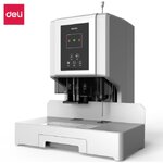 เครื่องเจาะรูกระดาษไฟฟ้าหัวเดียวอัตโนมัติ600แผ่น60mm Deli14666/14667