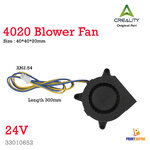 Creality Part 4020 Blower Fan 24V 0.10A Length 300mm XH2.54 2pin 3D Printer Part