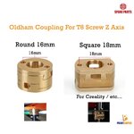 16mm Oldham Coupling T8 Z-axis Screw Reduce Printing Swing 3D Printer Parts