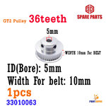 3D Printer Part GT2 Timing Pulley 36Teeth ID 5mm for GT2 Timing Belt Width10mm ชิ้นส่วนเกียร์