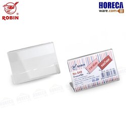 ป้ายคริลิคตั้งโต๊ะ(แพ็คคู่) 9.5x5.5 ซม. โรบิน