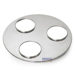 ฝาหม้อกาแฟ 3 ช่อง Chef 36 ซม. ตราหัวม้าลาย-ไพรเวท