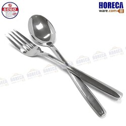 [พรีเมี่ยมลายตัด] ชุดช้อนส้อม แพ็ค 6ชิ้น โกโก