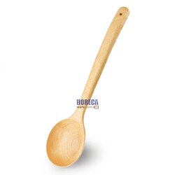 ทัพพีไม้จะบก หน้ากลม ตราซีพีเค