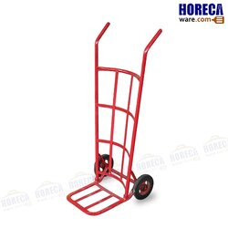 รถเข็นเข่ง 8นิ้ว เหล็กหนา สีส้มแดง มอลรถเข็น