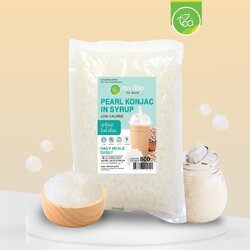 บุกไข่มุกขาว บุกไข่มุก 800 กรัม ตรา ทีอีเอ บุกใส บุกไข่มุก มุกบุกขาว บุกสำเร็จรูป ฟองมุกใส ท็อปปิ้งเครื่องดื่ม Konjac Pearl