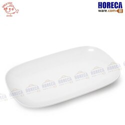 จานสี่เหลียม 8.5นิ้ว [สีครีม] ตราปลายิ้ม