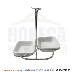 ชุดแท่นวางกระบวยคู่ ฮานะ [hj-set0075]