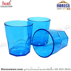 แก้วอะคลิลิค13 ozสีฟ้าใส แพ็ค 3ชิ้น ฟิกเกอร์-พลาสติก [fg-gl11-br]