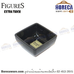 ชามสี่เหลี่ยม 3.5นิ้ว Extra สีดำ เอสบี [sb-b760-3.5bk]