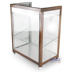 21-inch aluminum noodle cabinet, wood pattern frame, Lion brand