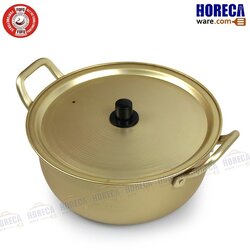หม้อไฟเกาหลี สีทอง+ฝา 20ซม. โฟโฟ้