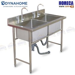 อ่างซิ้งค์ 2 หลุมลึก 120x60ซม. ตราไดน่า