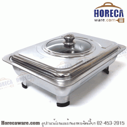 อ่างอาหารบุฟเฟ่ต์ 30x40 ซม. ฝาช่องกระจกแก้ว โกโก [gg-el-40*30]