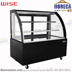 ตู้โชว์เค้กโค้ง ฐานดำ 90ซม. ไวส์โปรโมชั่น [ws-WDG096D]