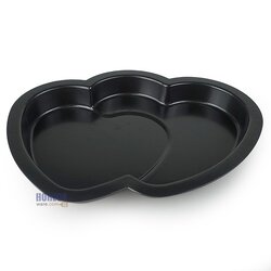 Double heart cake tray, CPK brand