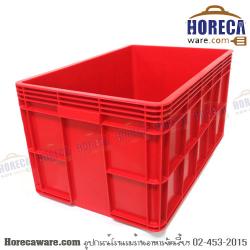 ลังสี่เหลี่ยมทึบใหญ่ no126 สีแดง 37*57*29cm นำง่าย [ng-0126-rd]