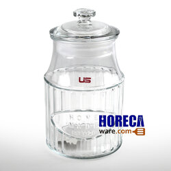 Glass jar with lid, Lea, 1,200 ml, US