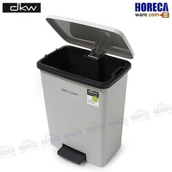 Soft close pedal trash can, 20 liters, gray, Dai-Kyo-Wa brand