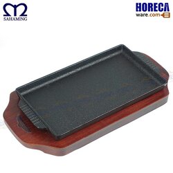 กระทะจานร้อนทรงเหลี่ยม 20.5x13cm เอ็มเวล