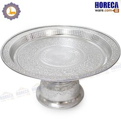 Thai style Khanto tray, silver, 46 cm, seal