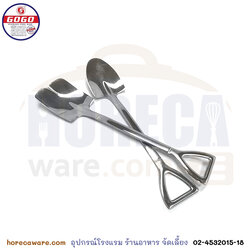 ช้อนสเตนเลสรูปพลั่ว แพ็ค3คู่ โกโก [gg-TQ-01]
