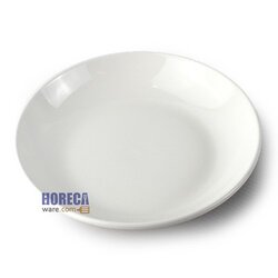 6-inch deep lotus plate, white, Fo Ceramic brand