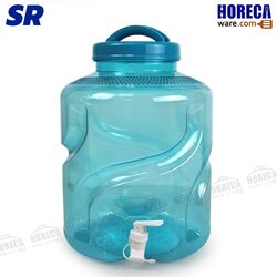 Clear tank, sea blue, PET, 12 liters, with tap (X05) SR