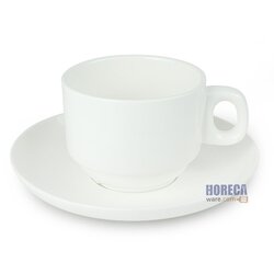 ชุดถ้วยกาแฟ เนื้อโบนขาวเงาเหลือง 3 นิ้ว ตรารุ่งจานดี