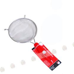 Stainless steel sieve with red handle, 16 cm CPK [cp025688]
