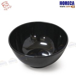 ชามกลมโคมทรงสูง 6นิ้ว [สีดำ] ตราปลายิ้ม