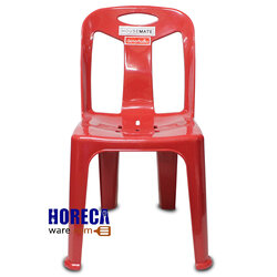 Chair with non-slip rubber backrest, assorted colors, Happyware brand