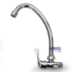 ก๊อกซิงค์ติดผนัง ด้ามหางปลา ตราวีพี