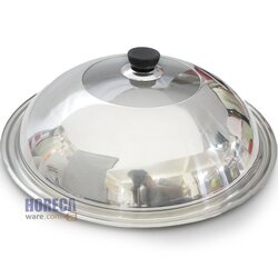 Stainless steel cover + 40 cm glass window, MS brand