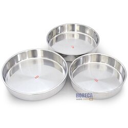 ถาดเค้ก ชุด3 ชิ้น 24, 26, 28ซม. ตราเพอร์เฟค