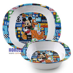 ชามเด็กมีหู 6นิ้ว "มิกกี้ ฟัน เฮาส์" ตราซุปเปอร์แวร์