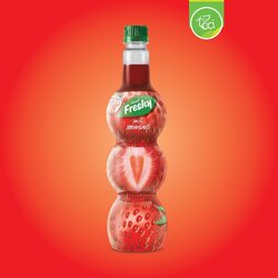 ไซรัปเฟรชชี่ ไซรัปสตรอเบอร์รี่ Freshy น้ำสตรอว์เบอรี่ น้ำเชื่อมผลไม้ ไซรัปเข้มข้น Strawberry Syrup ขนาด 710 ml