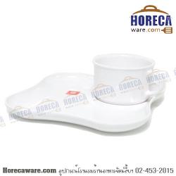 ชุดอาหารว่าง ครีมขาว ซุปเปอร์แวร์ [spw-wh-tc610]