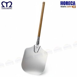 Pizza scoop 30 cm. wooden handle Mwell