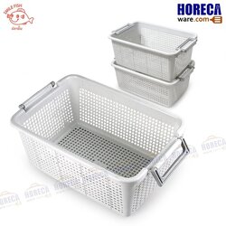 Multipurpose basket with handle 28x40x17 cm. Smiling fish