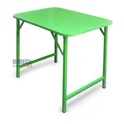 โต๊ะพับ โต๊ะซีฟู้ด ขาเหลี่ยมสวิง 3ฟุต 90ซม. สีเขียว ตราเอ็นเอฟ