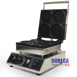 เครื่องทำวาฟเฟิล 4 ช่องกลม ตราบอส