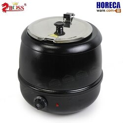 หม้ออุ่นซุปไฟฟ้าสีดำ 10ลิตร ตราบอส