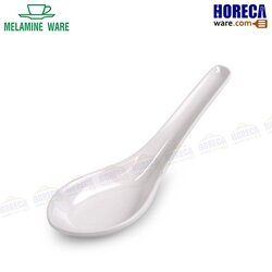 [สีขาว] ช้อนจีนสั้น เมลามีนแวร์